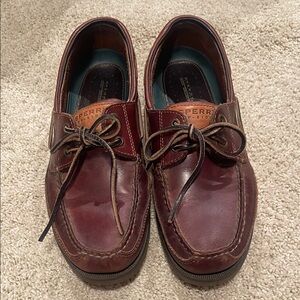 Sperry Men's Burgundy Leather Boat Shoes